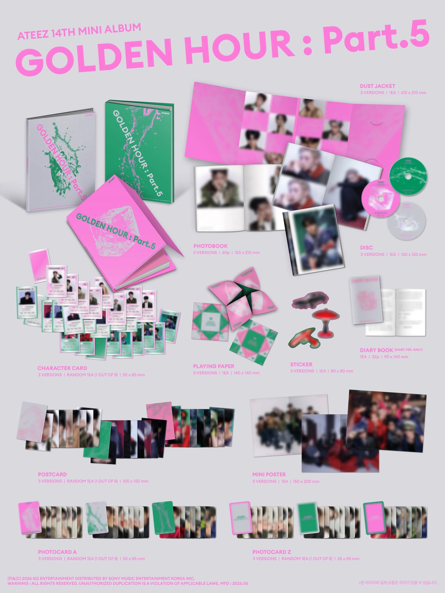 ATEEZ GOLDEN HOUR : PART.5 MINI ALBUM STANDARD Version