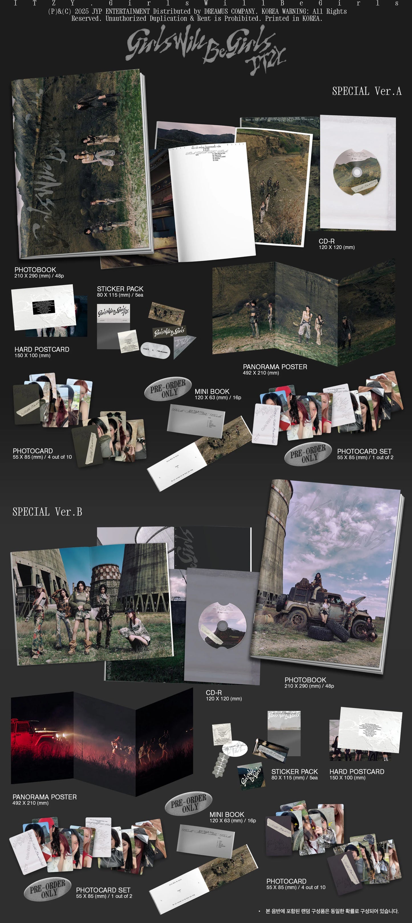 ITZY Girls Will Be Girls Album - Special Edition ver. Random