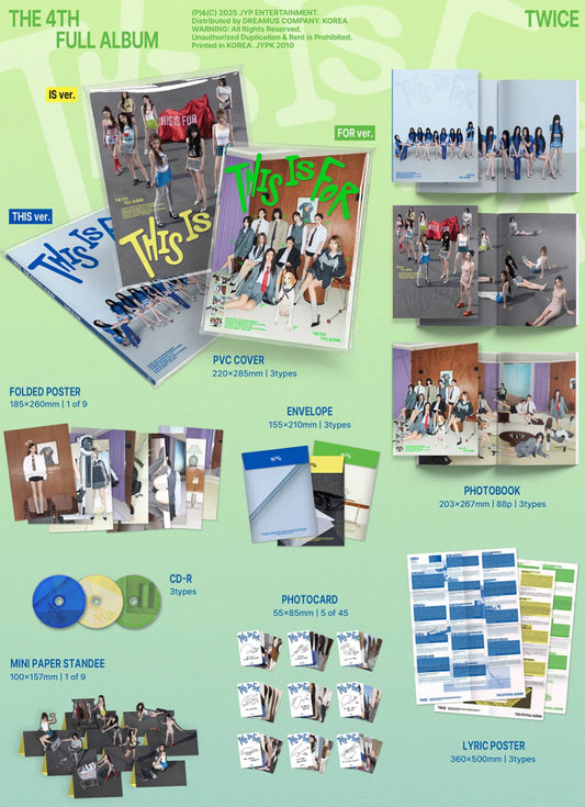 Twice 4th Full Album This Is For STANDARD ver random cover