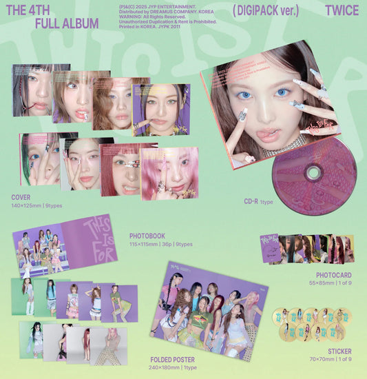 Twice 4th Full Album This Is For DIGIPACK ver