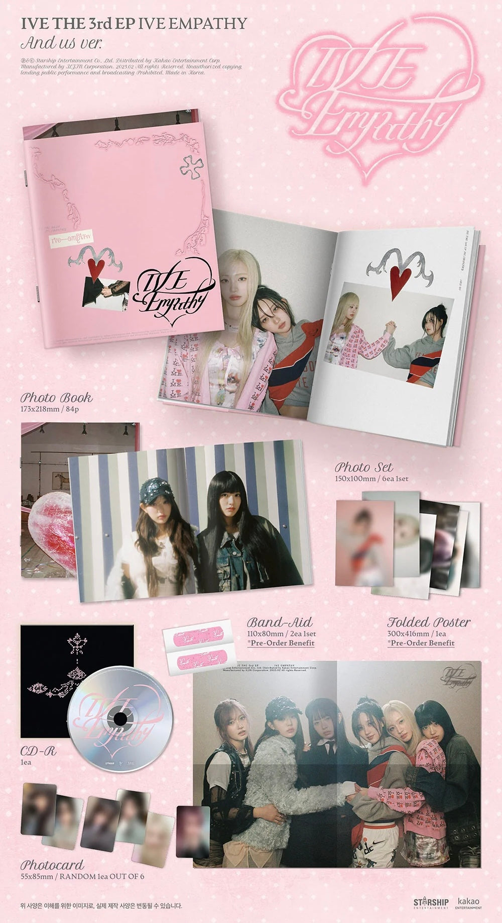 IVE - IVE Empathy - 3rd Mini Album - Standard vers random
