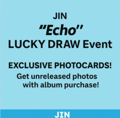 BTS JIN - ECHO 2ND SOLO MINI ALBUM LUCKY DRAWS - Beatroad