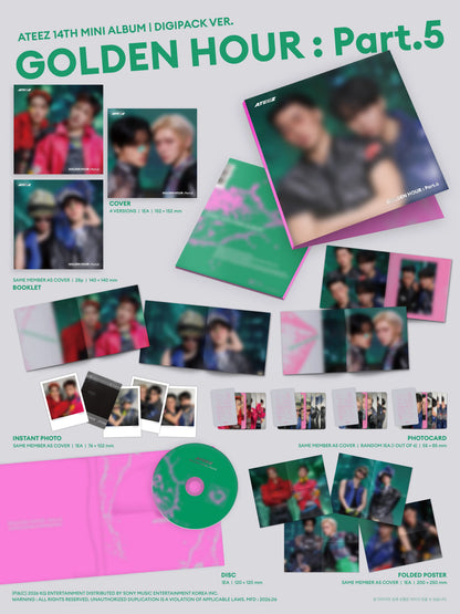 ATEEZ GOLDEN HOUR : PART.5  MINI ALBUM UNIT DIGIPACK