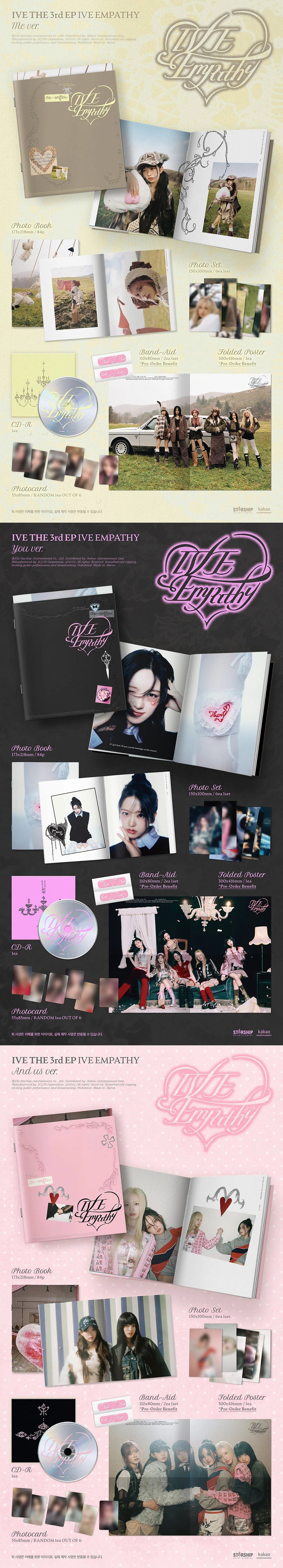 IVE - IVE Empathy - 3rd Mini Album - Standard vers random
