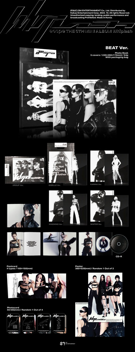 AESPA Whiplash 5th Mini Album BEAT Ver. WINTER ver.